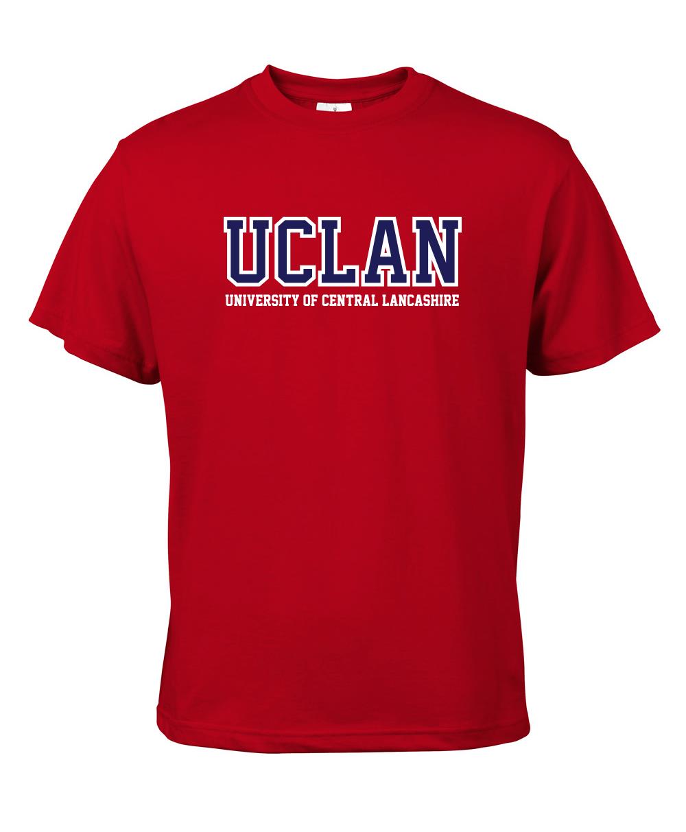 Red UCLan Logo Tshirt